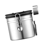 Maxbell Coffee Canister Gadgets Coffee Storage Container for Tea Cookie Coffee Beans Silver 1.2L