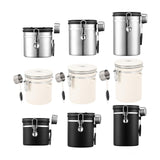 Maxbell Coffee Canister Gadgets Coffee Storage Container for Tea Cookie Coffee Beans Silver 1.2L