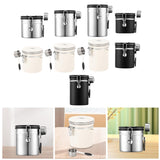 Maxbell Coffee Canister Gadgets Coffee Storage Container for Tea Cookie Coffee Beans Silver 1.2L
