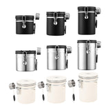 Maxbell Coffee Canister Gadgets Coffee Storage Container for Tea Cookie Coffee Beans Silver 1.2L