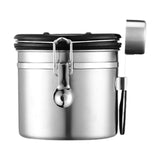 Maxbell Coffee Canister Gadgets Coffee Storage Container for Tea Cookie Coffee Beans Silver 1.2L