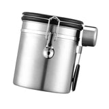 Maxbell Coffee Canister Gadgets Coffee Storage Container for Tea Cookie Coffee Beans Silver 1.5L