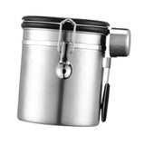 Maxbell Coffee Canister Gadgets Coffee Storage Container for Tea Cookie Coffee Beans Silver 1.5L