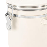 Maxbell Coffee Canister Gadgets Coffee Storage Container for Tea Cookie Coffee Beans Beige White 1.2L