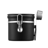 Maxbell Coffee Canister Gadgets Coffee Storage Container for Tea Cookie Coffee Beans Black 1.2L