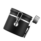 Maxbell Coffee Canister Gadgets Coffee Storage Container for Tea Cookie Coffee Beans Black 1.2L