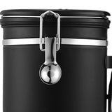 Maxbell Coffee Canister Gadgets Coffee Storage Container for Tea Cookie Coffee Beans Black 1.2L