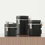 Maxbell Coffee Canister Gadgets Coffee Storage Container for Tea Cookie Coffee Beans Black 1.2L