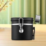 Maxbell Coffee Canister Gadgets Coffee Storage Container for Tea Cookie Coffee Beans Black 1.2L