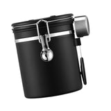 Maxbell Coffee Canister Gadgets Coffee Storage Container for Tea Cookie Coffee Beans Black 1.5L