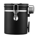 Maxbell Coffee Canister Gadgets Coffee Storage Container for Tea Cookie Coffee Beans Black 1.5L