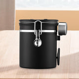 Maxbell Coffee Canister Gadgets Coffee Storage Container for Tea Cookie Coffee Beans Black 1.5L