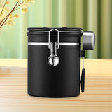 Maxbell Coffee Canister Gadgets Coffee Storage Container for Tea Cookie Coffee Beans Black 1.5L