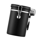 Maxbell Coffee Canister Gadgets Coffee Storage Container for Tea Cookie Coffee Beans Black 1.8L