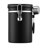 Maxbell Coffee Canister Gadgets Coffee Storage Container for Tea Cookie Coffee Beans Black 1.8L