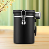 Maxbell Coffee Canister Gadgets Coffee Storage Container for Tea Cookie Coffee Beans Black 1.8L