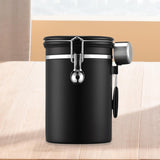 Maxbell Coffee Canister Gadgets Coffee Storage Container for Tea Cookie Coffee Beans Black 1.8L
