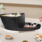 Maxbell Hot Pot with Grill Fast Cooking Cooking Pot Grill Pot for Party Camping Home S