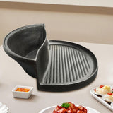 Maxbell Hot Pot with Grill Fast Cooking Cooking Pot Grill Pot for Party Camping Home L