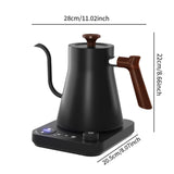 Maxbell Electric Coffee Kettle Electric Pour over Kettle for Cafe Bar Home Tea House black