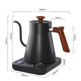 Maxbell Electric Coffee Kettle Electric Pour over Kettle for Cafe Bar Home Tea House black