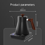 Maxbell Electric Gooseneck Pour over Kettle Tea Kettle for Tea House Cafe Bar Office black