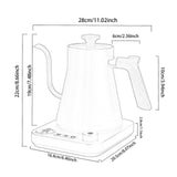 Maxbell Electric Gooseneck Pour over Kettle Tea Kettle for Tea House Cafe Bar Office white