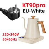 Maxbell Gooseneck Electric Kettle Gooseneck Coffee Kettle for Outdoor Camping Picnic white