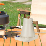 Maxbell Gooseneck Electric Kettle Gooseneck Coffee Kettle for Outdoor Camping Picnic white