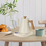 Maxbell Gooseneck Electric Kettle Gooseneck Coffee Kettle for Outdoor Camping Picnic white