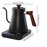 Maxbell Gooseneck Electric Kettle Gooseneck Coffee Kettle for Restaurant Home Office Black