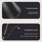 Maxbell Gooseneck Electric Kettle Gooseneck Coffee Kettle for Restaurant Home Office Black