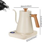 Maxbell Gooseneck Electric Kettle Gooseneck Coffee Kettle for Restaurant Home Office White