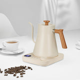 Maxbell Gooseneck Electric Kettle Gooseneck Coffee Kettle for Restaurant Home Office White