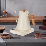 Maxbell Gooseneck Electric Kettle Gooseneck Coffee Kettle for Restaurant Home Office White