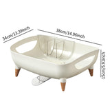 Maxbell Kitchen Dish Drying Rack Multipurpose Compact Cutlery Holder Dish Dryer Rack White