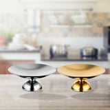 Maxbell Serving Plate Multifunction Dessert Bowl for Centerpiece Countertop Bathroom Silver
