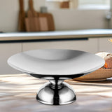Maxbell Serving Plate Multifunction Dessert Bowl for Centerpiece Countertop Bathroom Silver