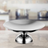 Maxbell Serving Plate Multifunction Dessert Bowl for Centerpiece Countertop Bathroom Silver