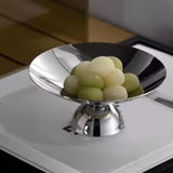 Maxbell Serving Plate Multifunction Dessert Bowl for Centerpiece Countertop Bathroom Silver