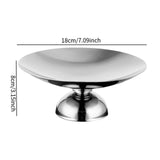 Maxbell Serving Plate Multifunction Dessert Bowl for Centerpiece Countertop Bathroom Silver