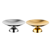 Maxbell Serving Plate Multifunction Dessert Bowl for Centerpiece Countertop Bathroom Silver