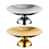 Maxbell Serving Plate Multifunction Dessert Bowl for Centerpiece Countertop Bathroom Silver