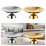 Maxbell Serving Plate Multifunction Dessert Bowl for Centerpiece Countertop Bathroom Silver