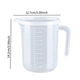 Maxbell Baking Measuring Cup Kitchen Baking Cooking Wide Mouth for Cleaning Utensils 1000 ml
