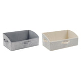 Maxbell 3 Pieces Foldable Clothing Storage Bins with Handles for Clothes Closet Toys Gray