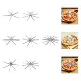 Maxbell Pie Divider Easy to Use with Handles Pie Cutter for Home Restaurant Domestic 5 Slices