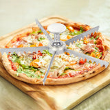 Maxbell Pie Divider Easy to Use with Handles Pie Cutter for Home Restaurant Domestic 5 Slices