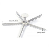 Maxbell Pie Divider Easy to Use with Handles Pie Cutter for Home Restaurant Domestic 5 Slices