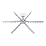 Maxbell Pie Divider Easy to Use with Handles Pie Cutter for Home Restaurant Domestic 6 Slices